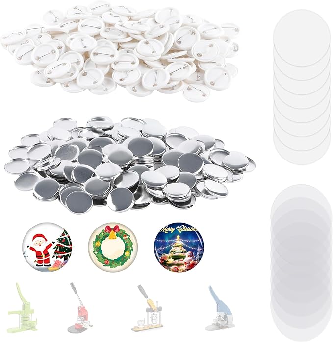MK.Bear 500 sets of 1.25 inch pin-back button parts
